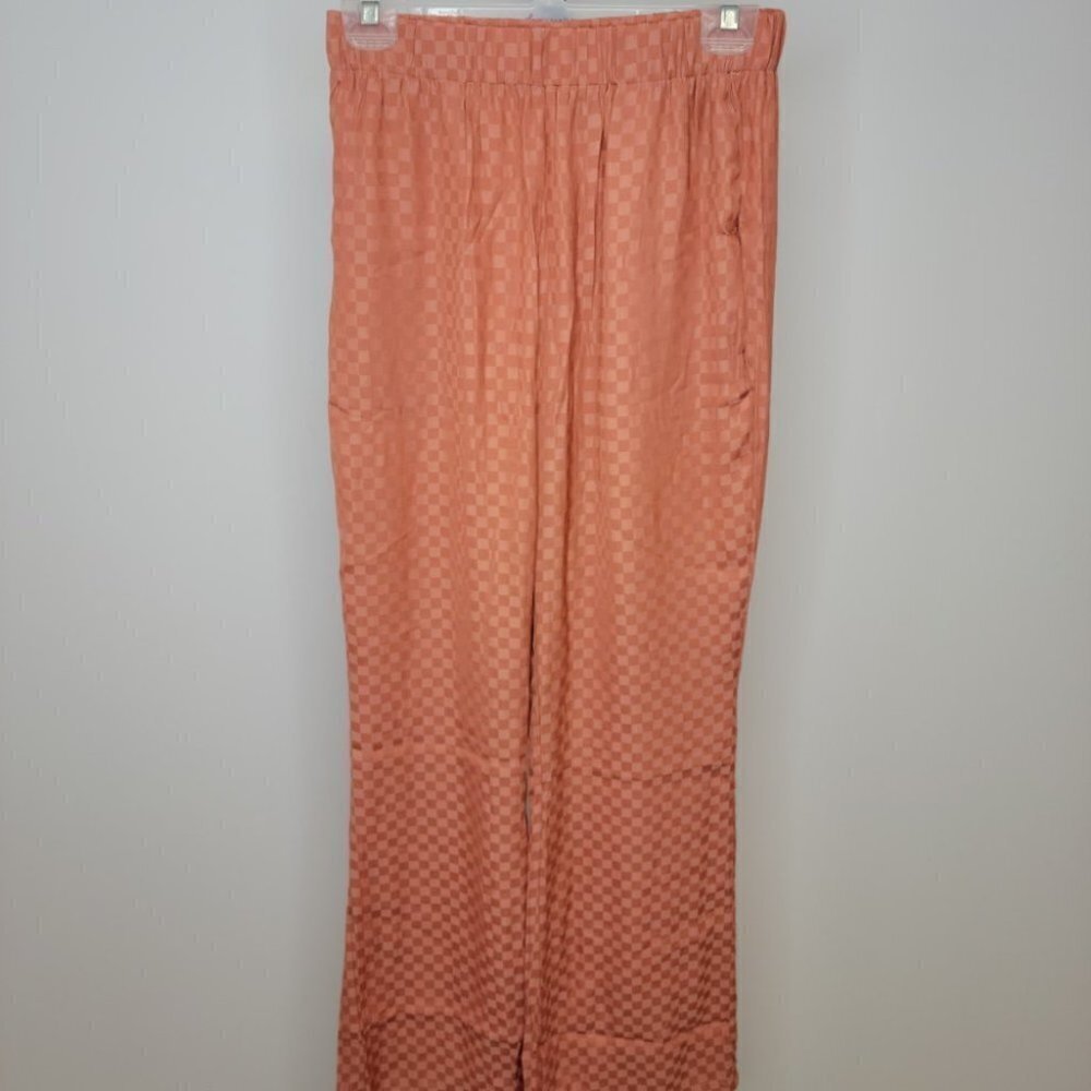 SHEIN High Waist Checker  Silky Pants